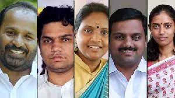 लोकसभा से कांग्रेस के पांच सांसद निलंबित