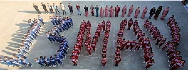 मानव आकृति से मतदान का दिया संदेश