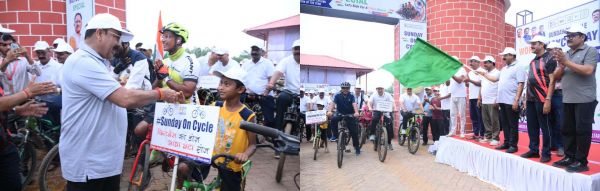 उप मुख्यमंत्री अरुण साव ने सायकल चलाकर फिट रहने और पर्यावरण संरक्षण का दिया संदेश